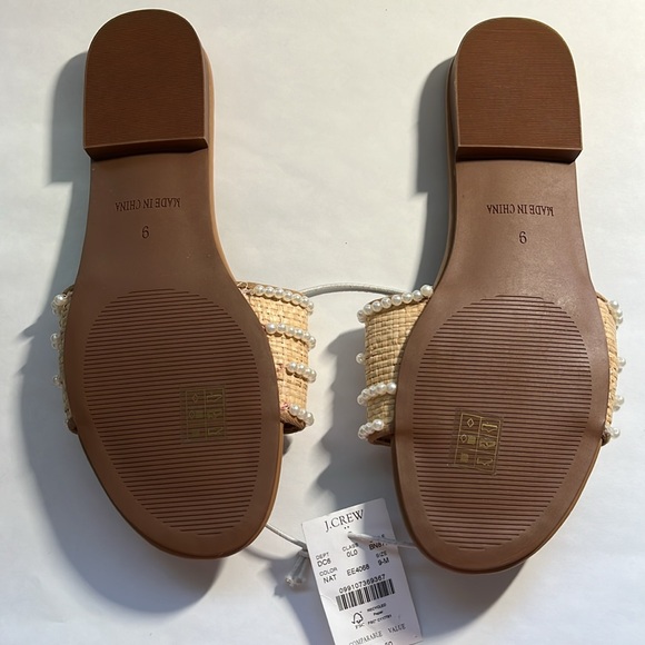 NWT | J Crew Pearl slide sandals | Size 9 - Picture 3 of 5